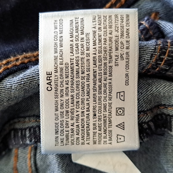 Dark Wash Jordache High Rise Ankle Legging - Picture 9 of 9